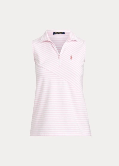 Women's Ralph Lauren Sleeveless Golf Quarter-Zip Polo Shirts | 948173LIX